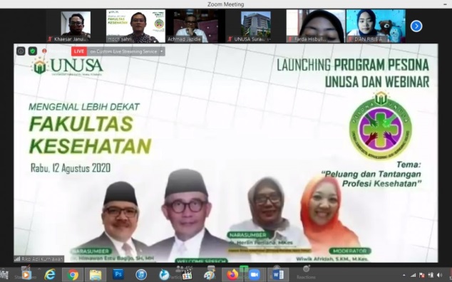 Tenaga Kesehatan Sangat Dibutuhkan di Rumah Sakit Dalam dan Luar Negeri, Fakultas Kesehatan Unusa Luncurkan Program PESONA (Public Assesment, Information and Education for Health)