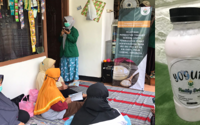 Tingkatkan Minat Berwirausaha Ibu PKK dengan Pembuatan Yogurt Kaya Manfaat