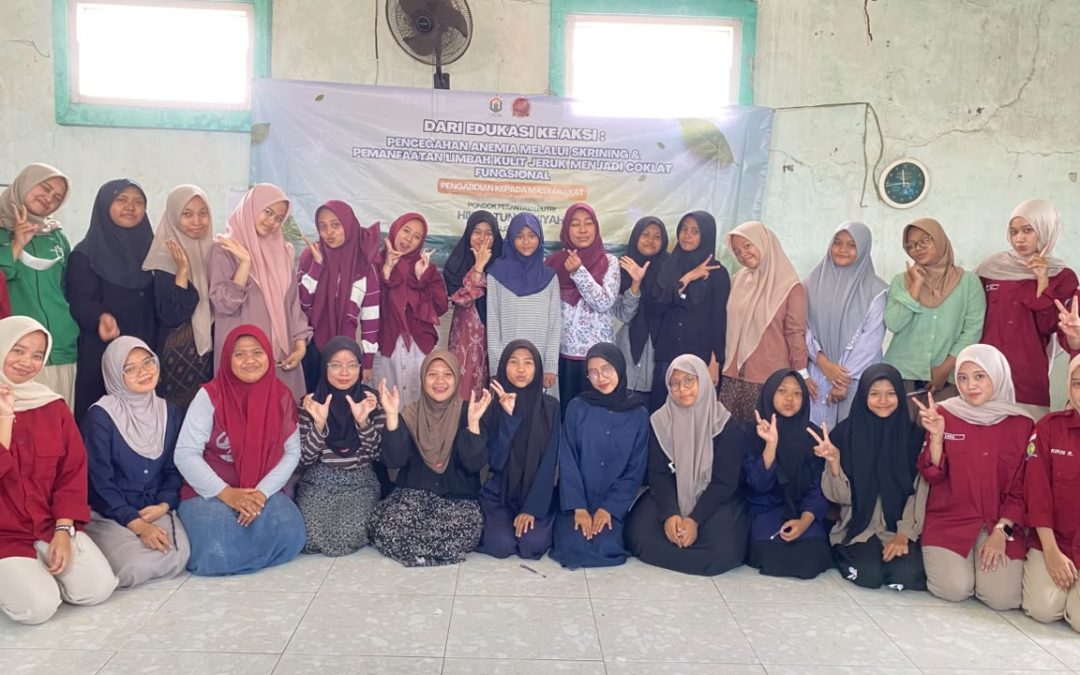 Dari Edukasi ke Aksi, Tim UNUSA Ajak Santriwati Cegah Anemia melalui Skrining dan Inovasi Cokelat Kulit Jeruk