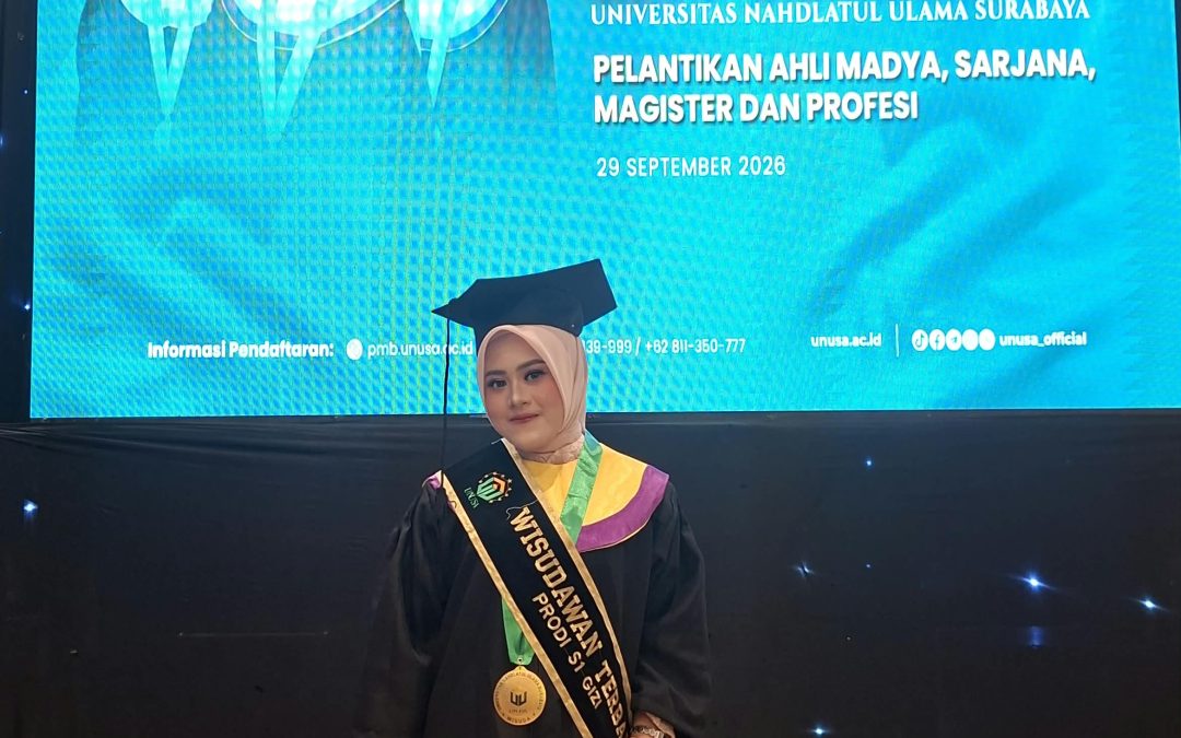 Dari Pilihan Orang Tua Menuju Prestasi: Kisah Wisudawan S1 Gizi UNUSA dengan IPK 3,92